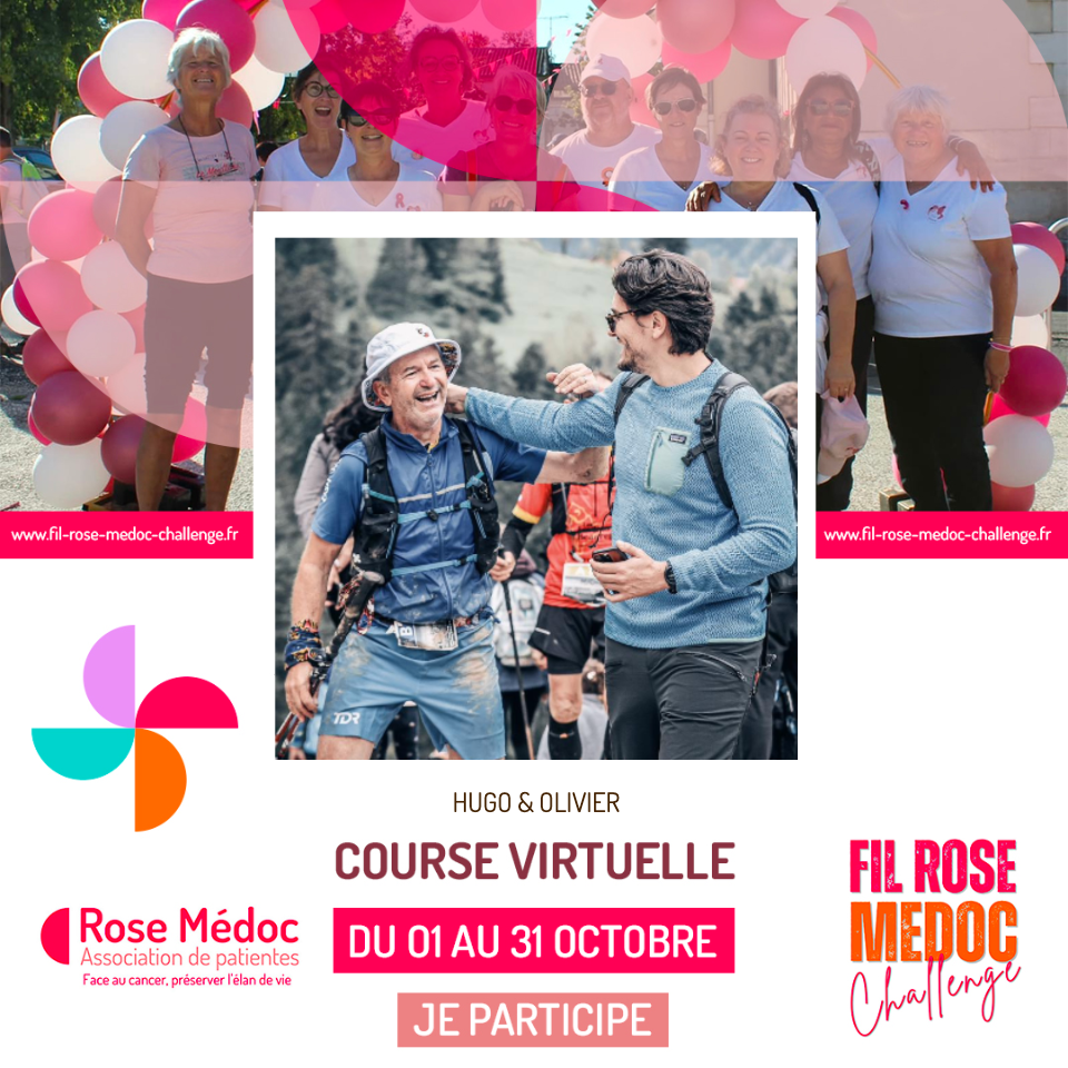 visuel personnalisable instagram fil rose médoc challenge