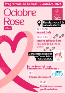 Saint Hélène-Médoc Affiche programme octobre rose 2026