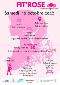 Saint Hélène-Médoc Affiche programme octobre rose 2026