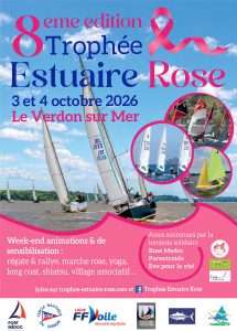 affiche Octobre Rose Le verdon sur mer - Fil Rose Médoc Challenge